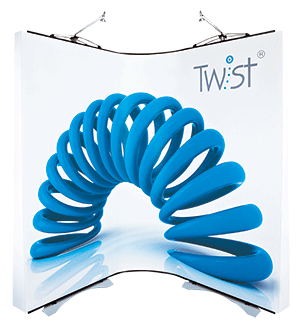 Twist popup stands  stand - poster company