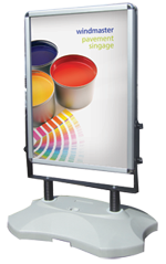 Windmaster outdoor stand - poster company
